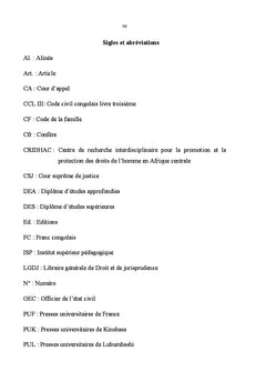 Liquidation, partage et pratiques des successions en RD. CONGO