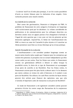 Les déterminants de l'autofinancement