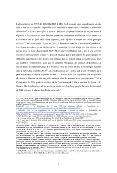 Les droits et libertés fondamentaux dans les Constitutions tunisiennes