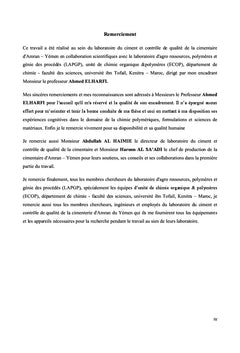 Élaboration des nouveaux liants hydrauliques écologiques et durables