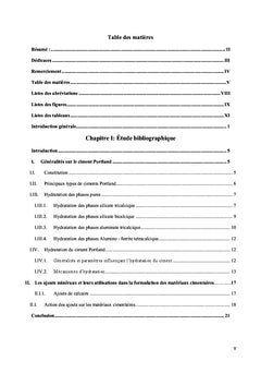 Élaboration des nouveaux liants hydrauliques écologiques et durables