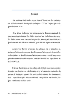 Conception technique et méthodologie d'exécution d'une structure