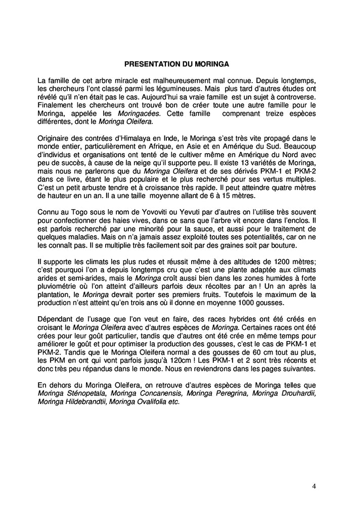 Le Moringa Oleifera, un Arbre Qui Fait Tout