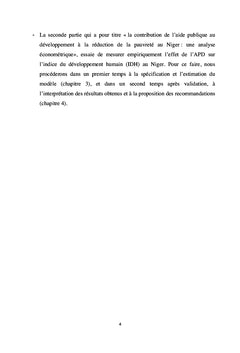 Aide publique au Développement et pauvreté au Niger