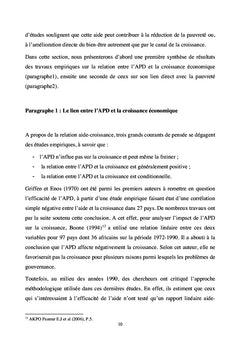 Aide publique au Développement et pauvreté au Niger