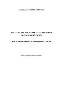 Récits de vie des jeunes suivis par l'Aide Sociale à l'Enfance