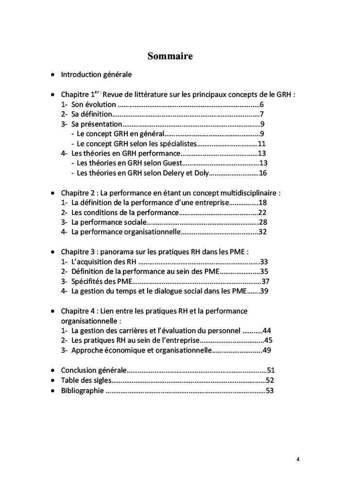 L'impact des pratiques RH sur la performance organisationnelle des PME