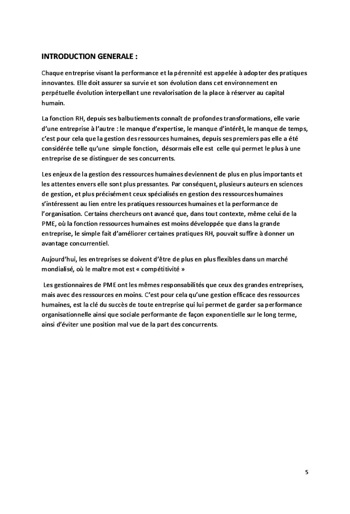 L'impact des pratiques RH sur la performance organisationnelle des PME