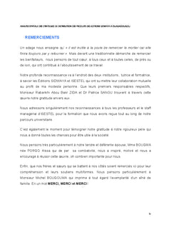 Analyse spatiale des stratégies de distribution des produits SIDWAYA