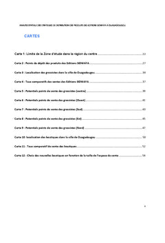 Analyse spatiale des stratégies de distribution des produits SIDWAYA