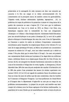 Qualité et vulnérabilité des eaux d'aquifère d'altérites à Agboville