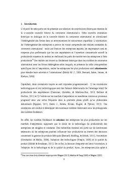 Relations entre innovation, productivité et exportation