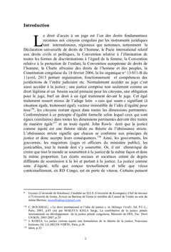 Redéfinir l'accès à la justice en République Démocratique du Congo