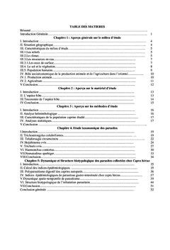 Parasitologie caprine: etude taxonomique et spatio-temporelle des helminthes