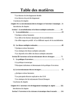 Ouverture et développement économique en Algérie