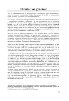 Ouverture et développement économique en Algérie