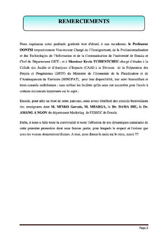 Analyse de la mise en oeuvre du Programme Agropole