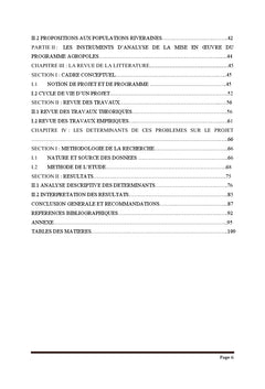 Analyse de la mise en oeuvre du Programme Agropole