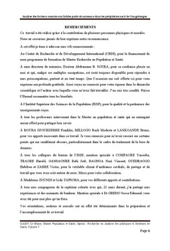 Facteurs associés aux faibles poids de naissance