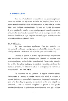 Le stress psycho-traumatique et maladies psychosomatiques