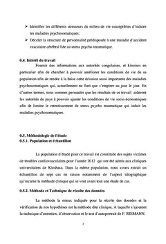 Le stress psycho-traumatique et maladies psychosomatiques