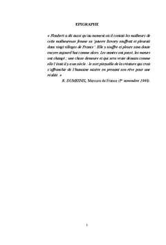 Redécouvrir Madame Bovary de G. Flaubert