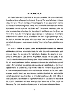 Yaouré et Ayaou, deux sous-groupes baoulé aux destins différents
