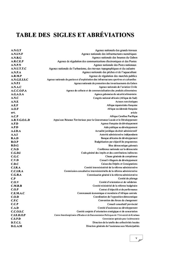 Décentralisation et reconstruction de l'État gabonais