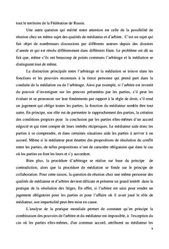 Application des Procedures de Conciliation