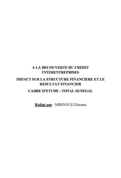 A la découverte du crédit interentreprises