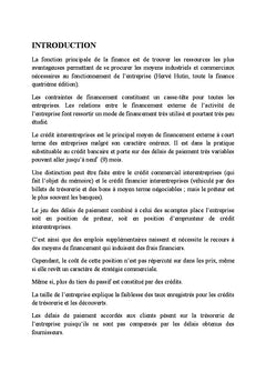 A la découverte du crédit interentreprises