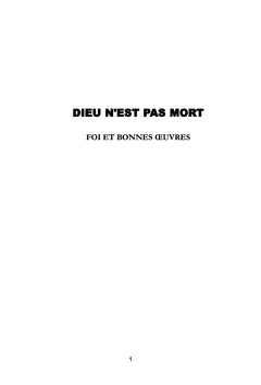 Dieu n'est pas mort