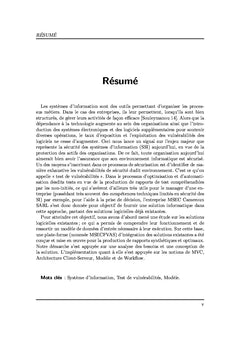 Automatisation des tests de vulnérabilité des systèmes d'information