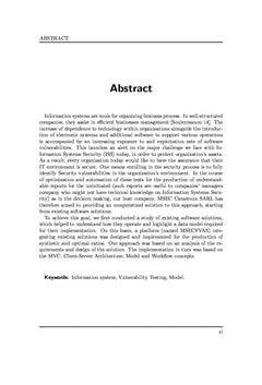 Automatisation des tests de vulnérabilité des systèmes d'information