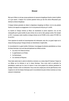 Etude des perturbations d'un parc éolien sur le réseau électrique