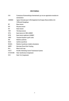 Etude des perturbations d'un parc éolien sur le réseau électrique