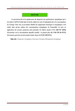 Diagnostic des performances énergétiques dans les bâtiments tertiaires