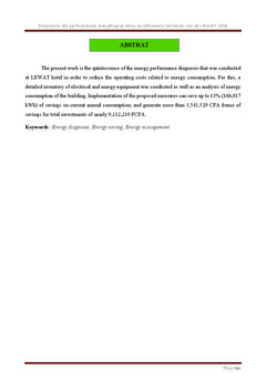 Diagnostic des performances énergétiques dans les bâtiments tertiaires