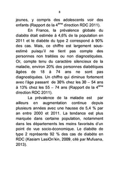 Connaissances des patients sur les facteurs de survenance de diabète