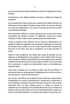 Mon rêve pour l'Union Africaine