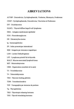 Glande thyroïde : localisation primitive rare du lymphome