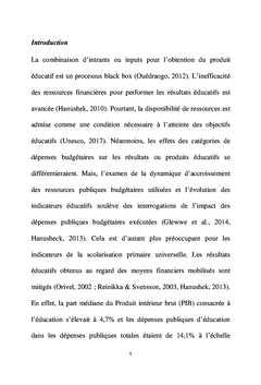 Effets des dépenses budgétaires