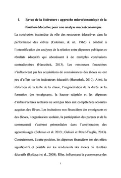 Effets des dépenses budgétaires