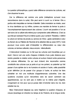 Malaise interculturel: Que peut la philosophie?
