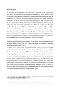Gouvernance des EMF au Cameroun