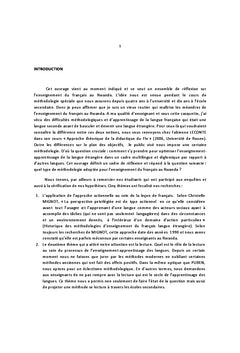 Réflexions sur les approches méthodologiques du français au Rwanda