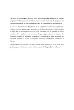 Réflexions sur les approches méthodologiques du français au Rwanda