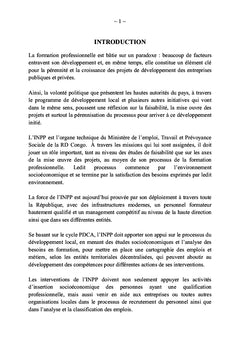 Stratégies de l'INPP face aux enjeux du développement à la base en RDC