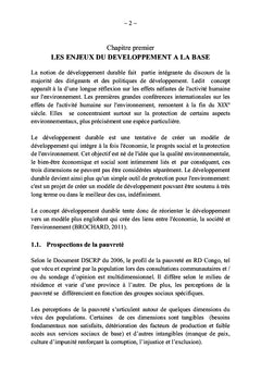 Stratégies de l'INPP face aux enjeux du développement à la base en RDC