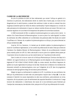 Causes de la sous-notification en Pharmacovigilance au Cameroun